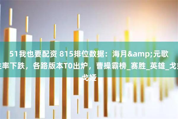 51我也要配资 815排位数据：海月&元歌胜率下跌，各路版本T0出炉，曹操霸榜_赛胜_英雄_戈娅